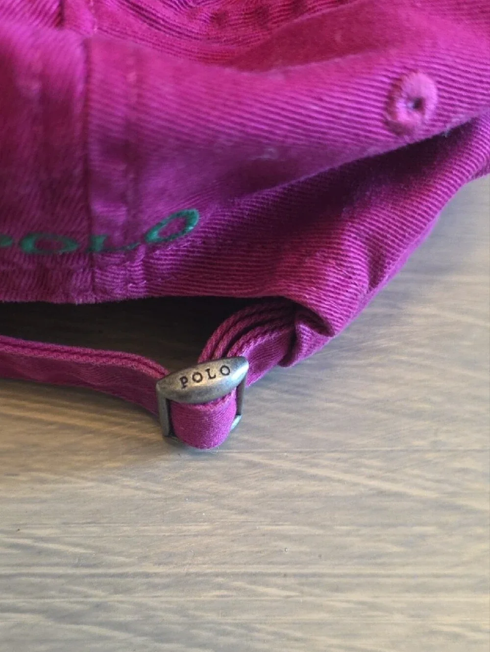 Polo by Ralph Lauren Kids Magenta Baseball Cap with Green Logo